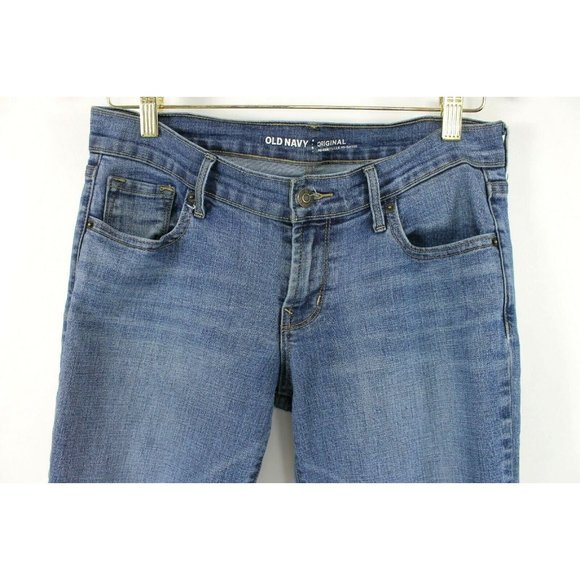 Old Navy Original Mid Rise Jeans size 4 Regular Womens 31x30.5 Blue - Picture 2 of 5